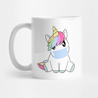 Cute Unicorn with Mask Mug